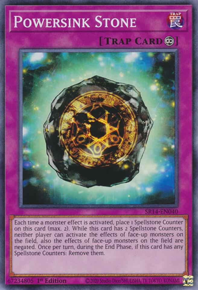 Powersink Stone SR14-EN040 card from Structure Deck: Fire Kings