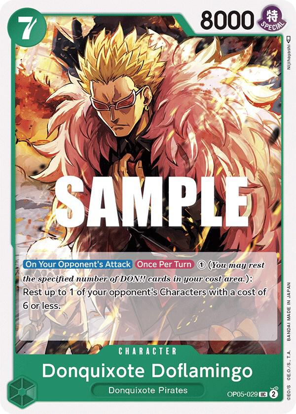 Donquixote Doflamingo OP05-029 card from Awakening of the New Era