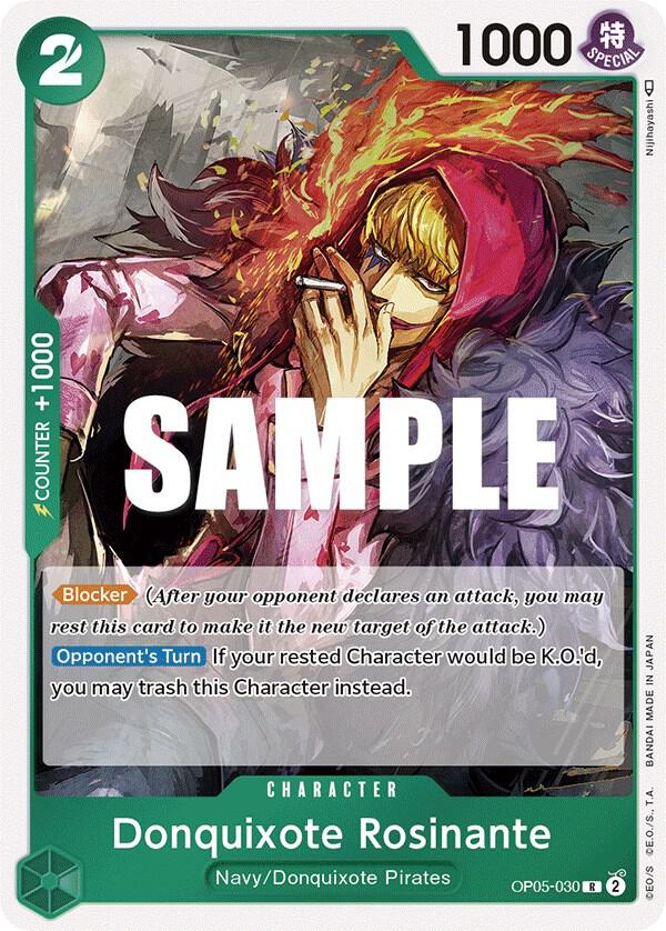 Donquixote Rosinante OP05-030 card from Awakening of the New Era