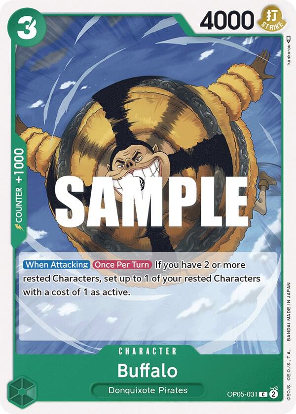 Buffalo OP05-031 card from Awakening of the New Era