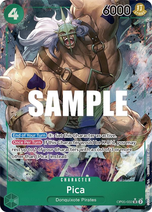 Pica (Alternate Art) OP05-032 card from Awakening of the New Era