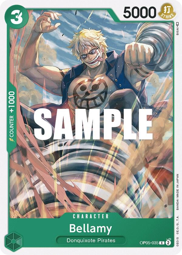 Bellamy OP05-035 card from Awakening of the New Era