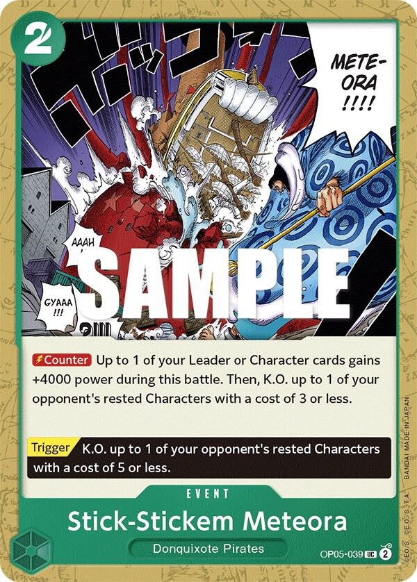 Stick-Stickem Meteora OP05-039 card from Awakening of the New Era