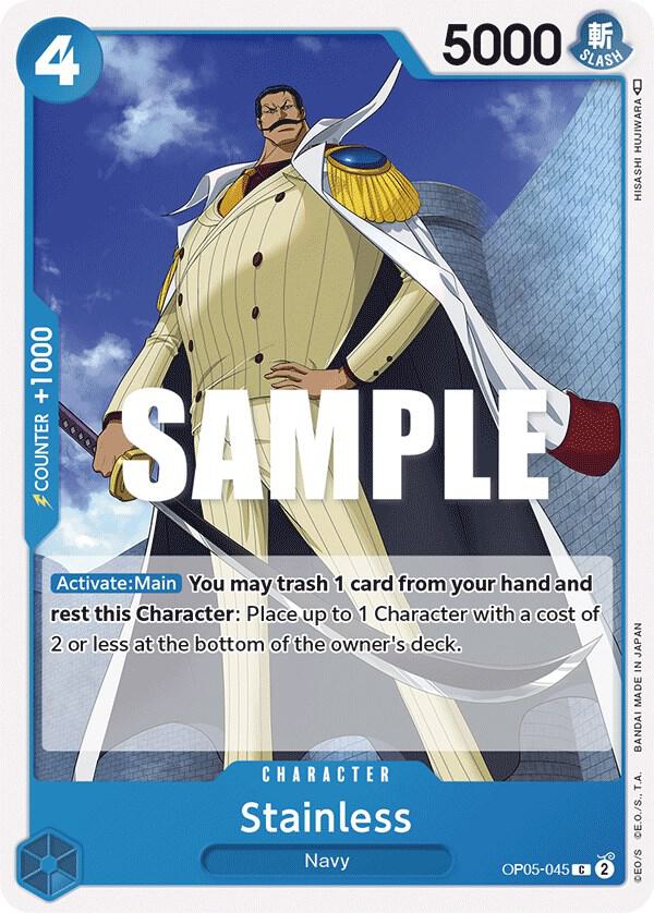 Stainless OP05-045 card from Awakening of the New Era