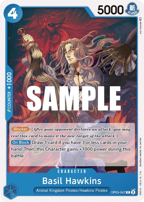 Basil Hawkins OP05-047 card from Awakening of the New Era