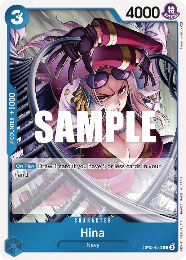 Hina OP05-050 card from Awakening of the New Era