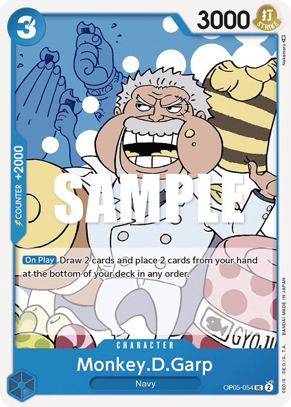 Monkey.D.Garp OP05-054 card from Awakening of the New Era