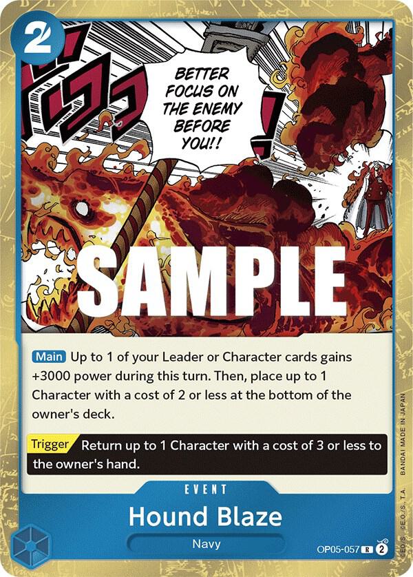 Hound Blaze OP05-057 card from Awakening of the New Era