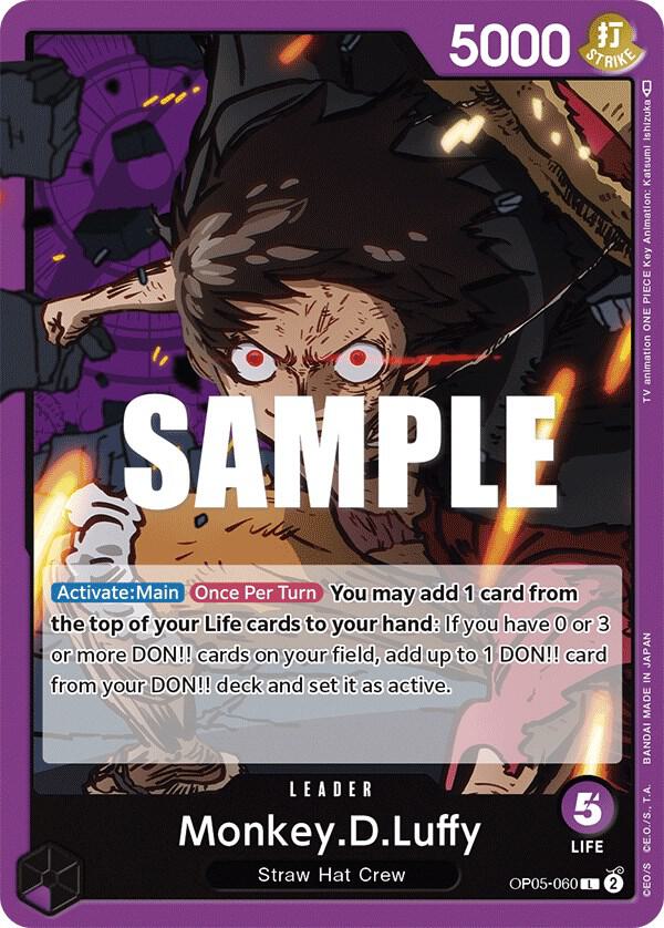 Monkey.D.Luffy OP05-060 card from Awakening of the New Era