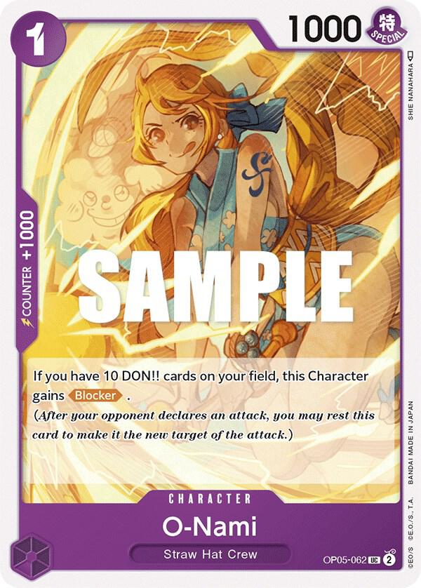 O-Nami OP05-062 card from Awakening of the New Era