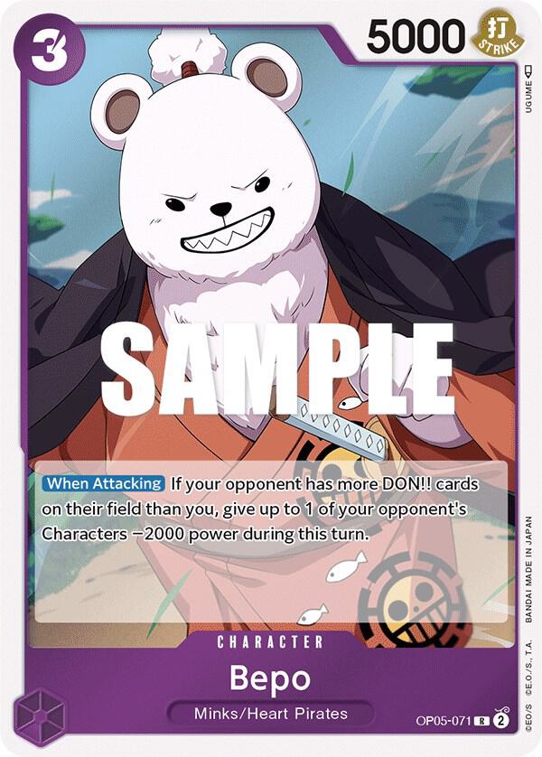 Bepo OP05-071 card from Awakening of the New Era