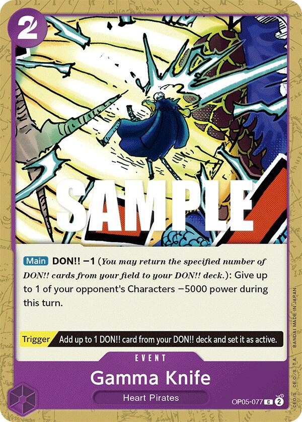 Gamma Knife OP05-077 card from Awakening of the New Era