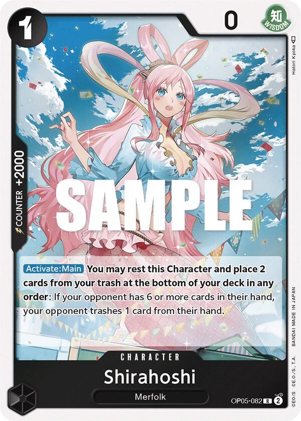 Shirahoshi OP05-082 card from Awakening of the New Era