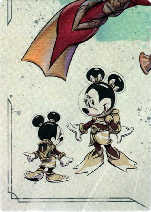 Minnie Mouse - Wide-Eyed Diver Puzzle Insert (Bottom Left) card from Rise of the Floodborn