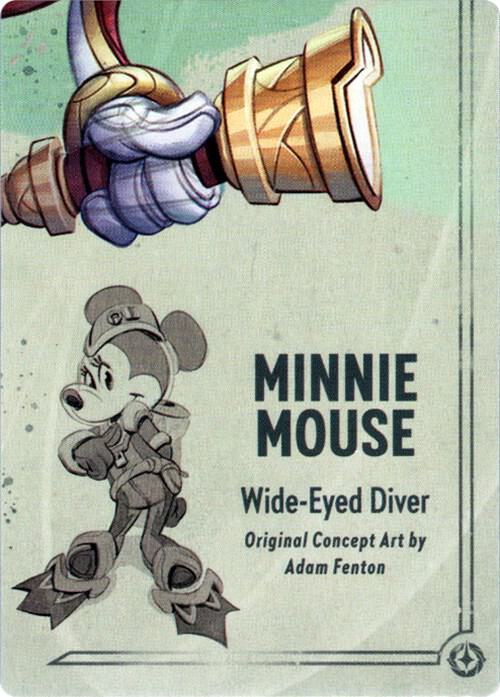 Minnie Mouse - Wide-Eyed Diver Puzzle Insert (Bottom Right) card from Rise of the Floodborn