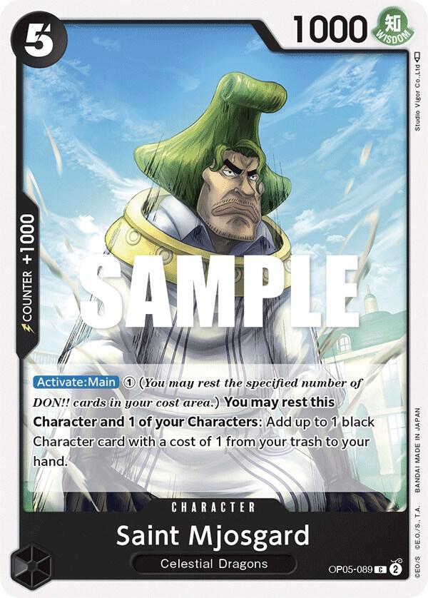 Saint Mjosgard OP05-089 card from Awakening of the New Era