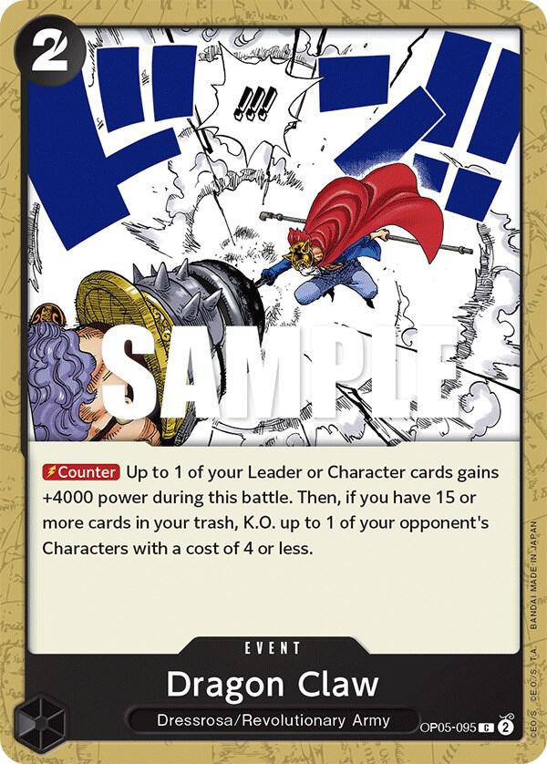 Dragon Claw OP05-095 card from Awakening of the New Era