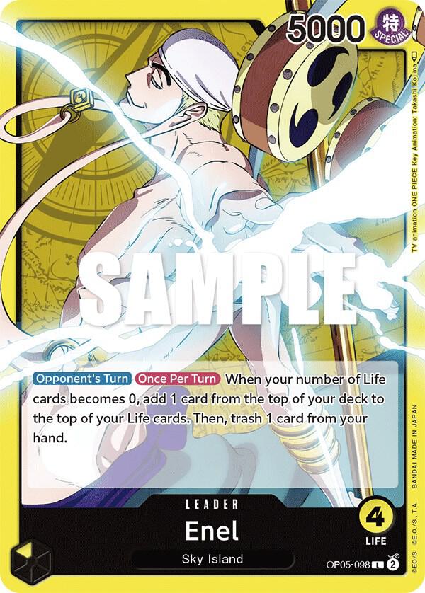 Enel OP05-098 card from Awakening of the New Era