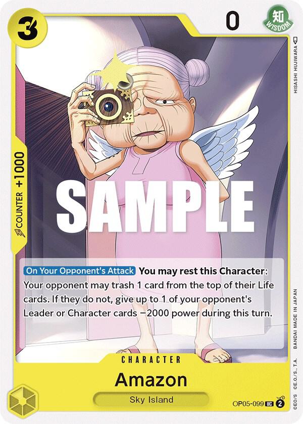 Amazon OP05-099 card from Awakening of the New Era