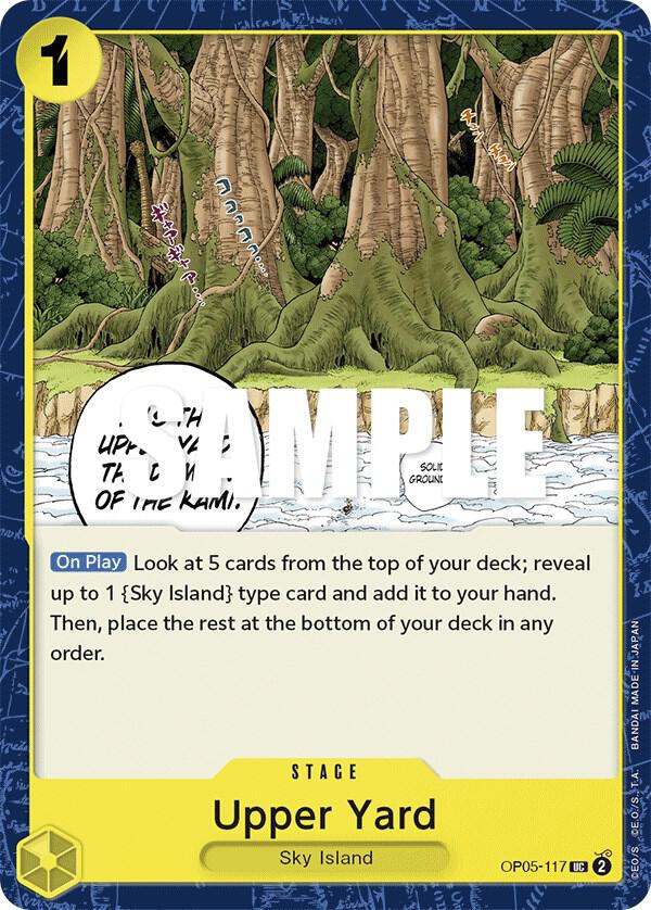Upper Yard OP05-117 card from Awakening of the New Era