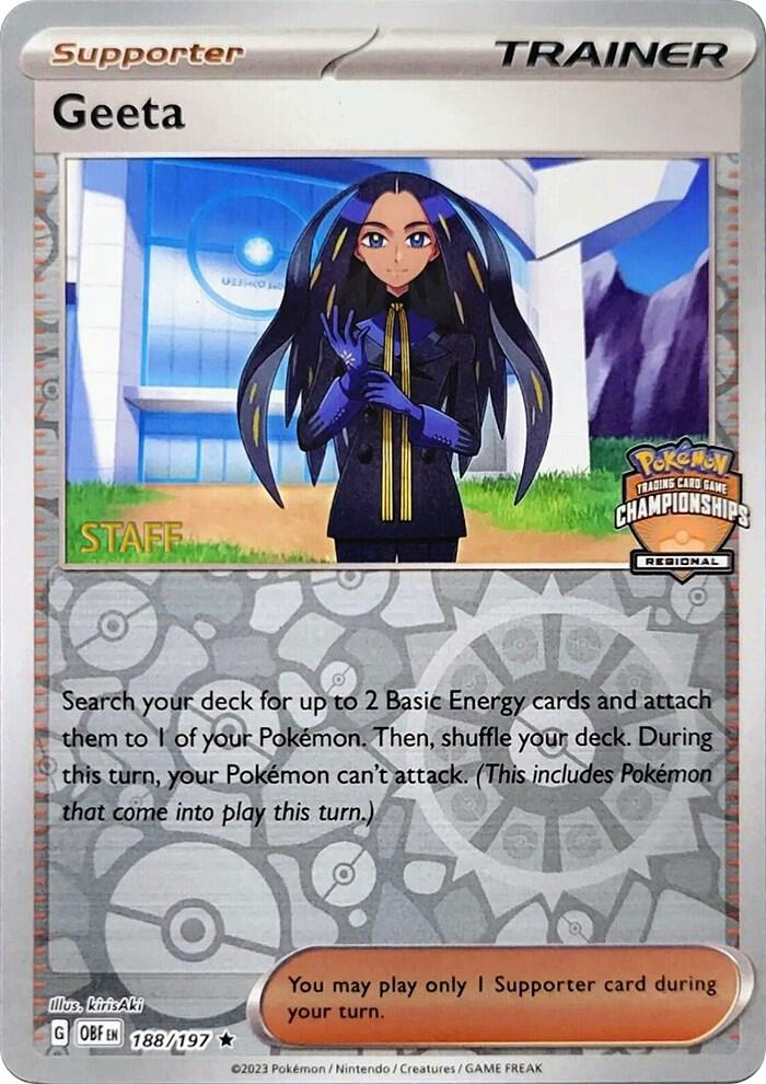 Geeta (Regional Championships) [Staff] 188/197 card from League & Championship Cards