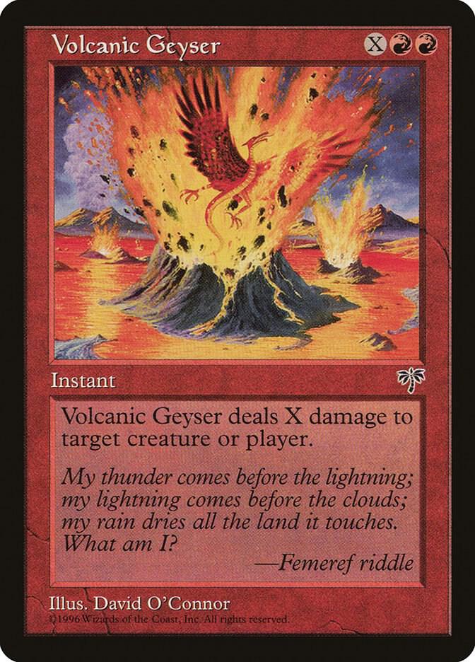 Volcanic Geyser card from Mirage