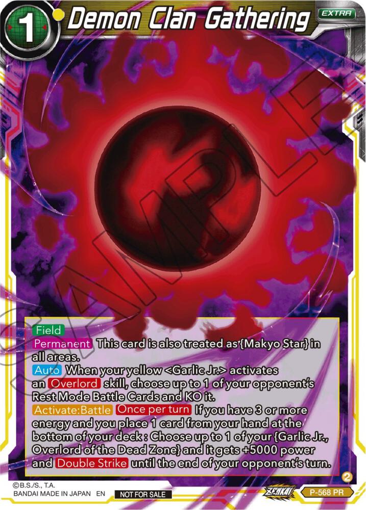 Demon Clan Gathering (Zenkai Series Tournament Pack Vol.6) P-568 card from Tournament Promotion Cards