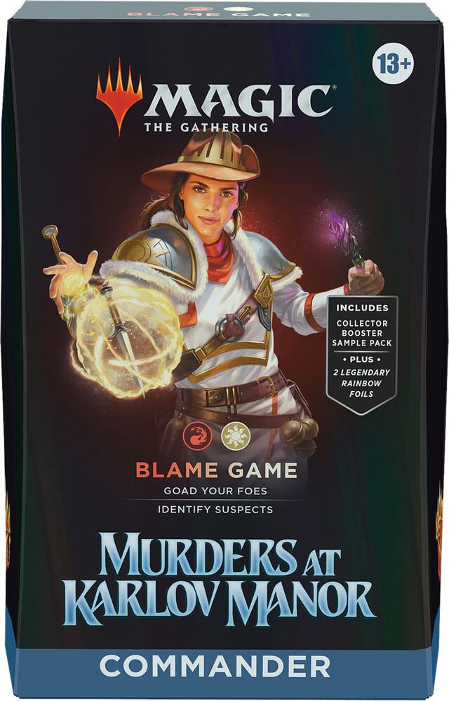 Murders at Karlov Manor Commander Deck - Blame Game card from Commander: Murders at Karlov Manor