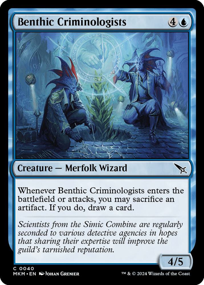 Benthic Criminologists 40 card from Murders at Karlov Manor