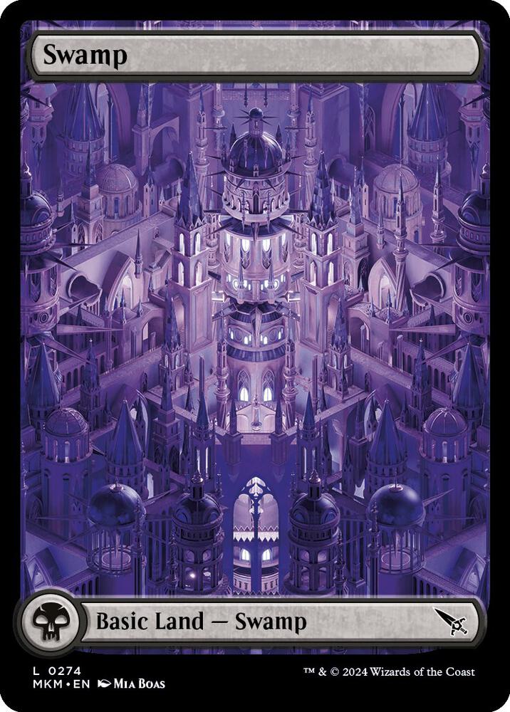 Swamp 274 card from Murders at Karlov Manor