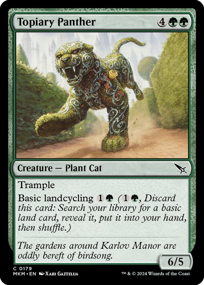 Topiary Panther 179 card from Murders at Karlov Manor