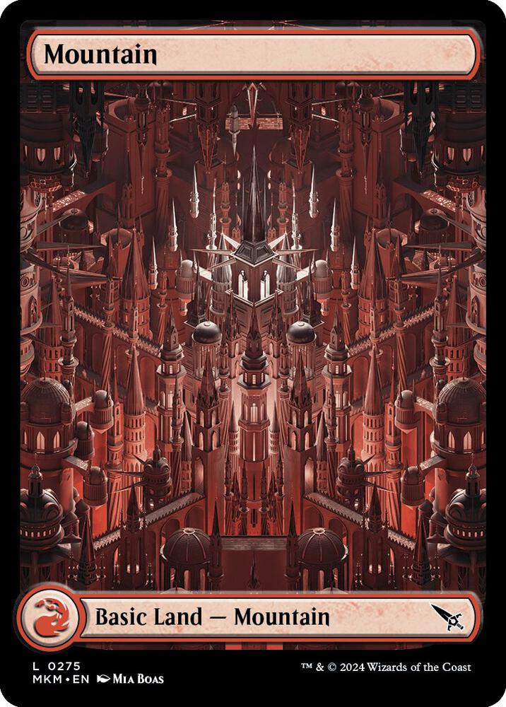 Mountain 275 card from Murders at Karlov Manor
