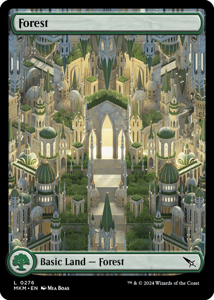 Forest 276 card from Murders at Karlov Manor