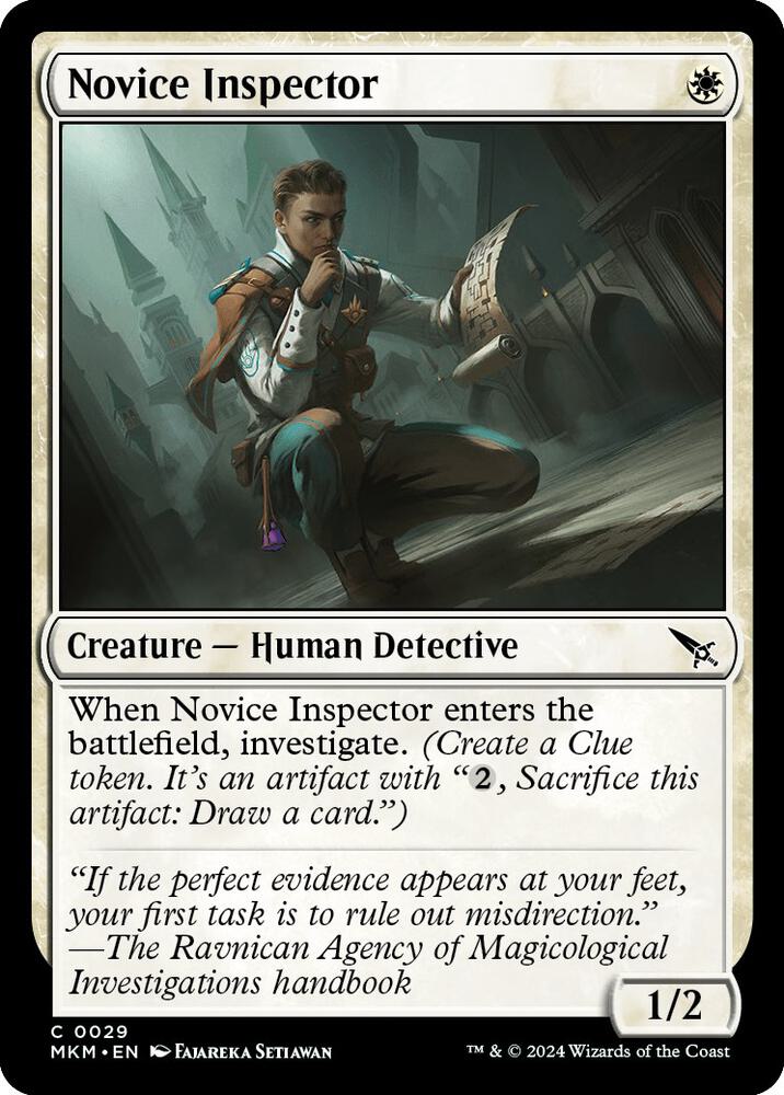 Novice Inspector 29 card from Murders at Karlov Manor