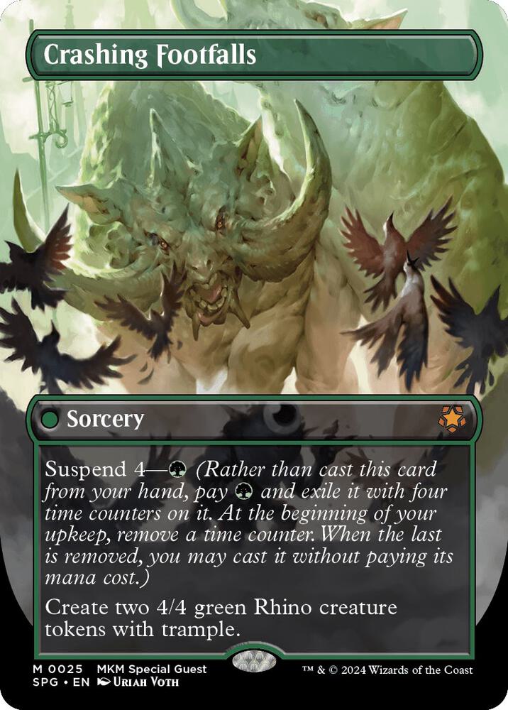 Crashing Footfalls (Borderless) 25 card from Special Guests
