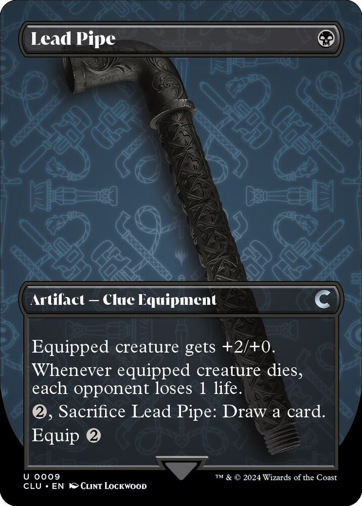 Lead Pipe (Borderless) 9 card from Ravnica: Clue Edition