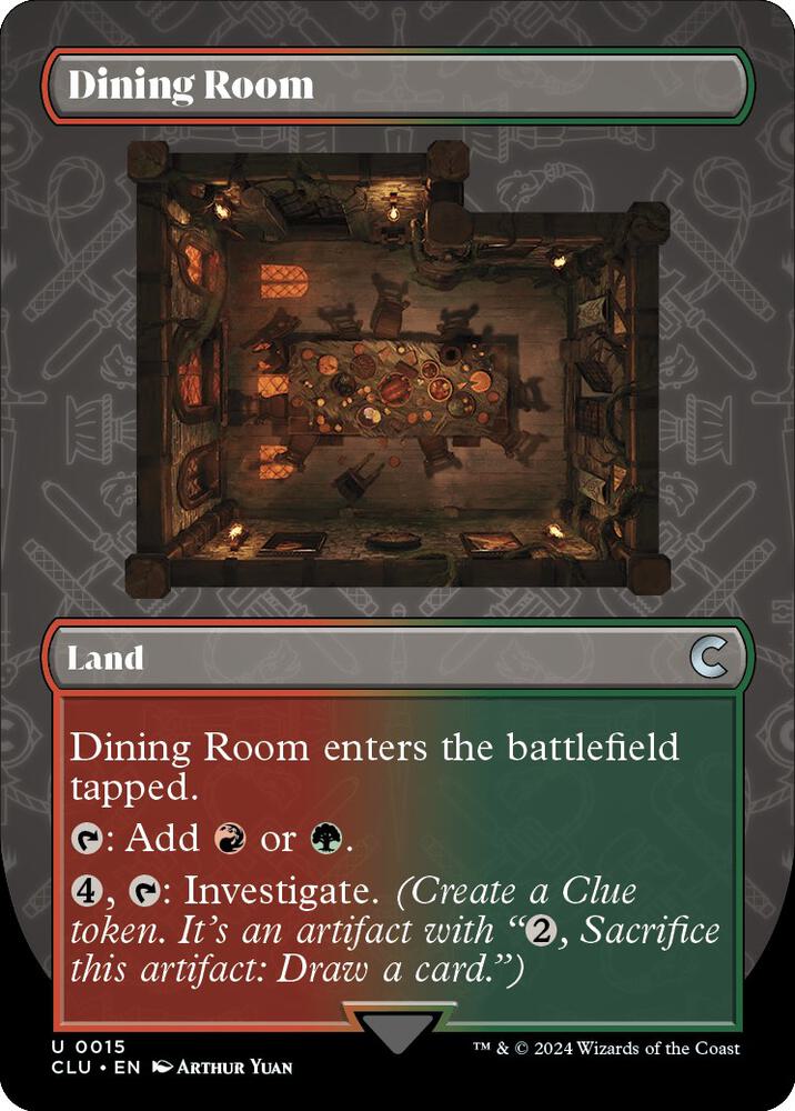 Dining Room (Borderless) 15 card from Ravnica: Clue Edition
