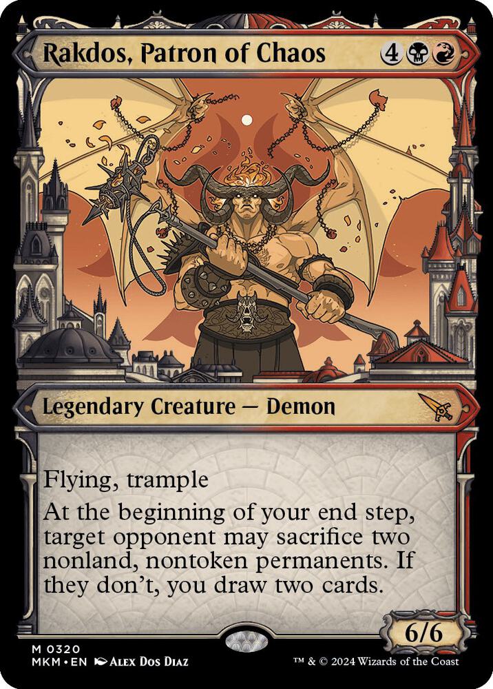 Rakdos, Patron of Chaos (Showcase) 320 card from Murders at Karlov Manor