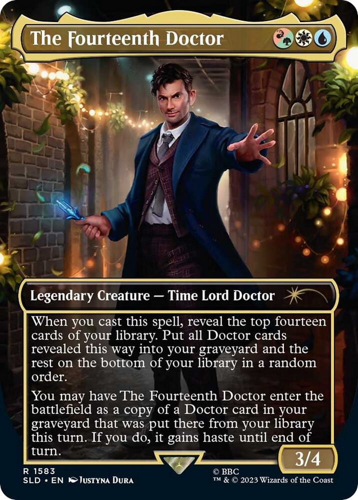 The Fourteenth Doctor 1583 card from Secret Lair Drop Series