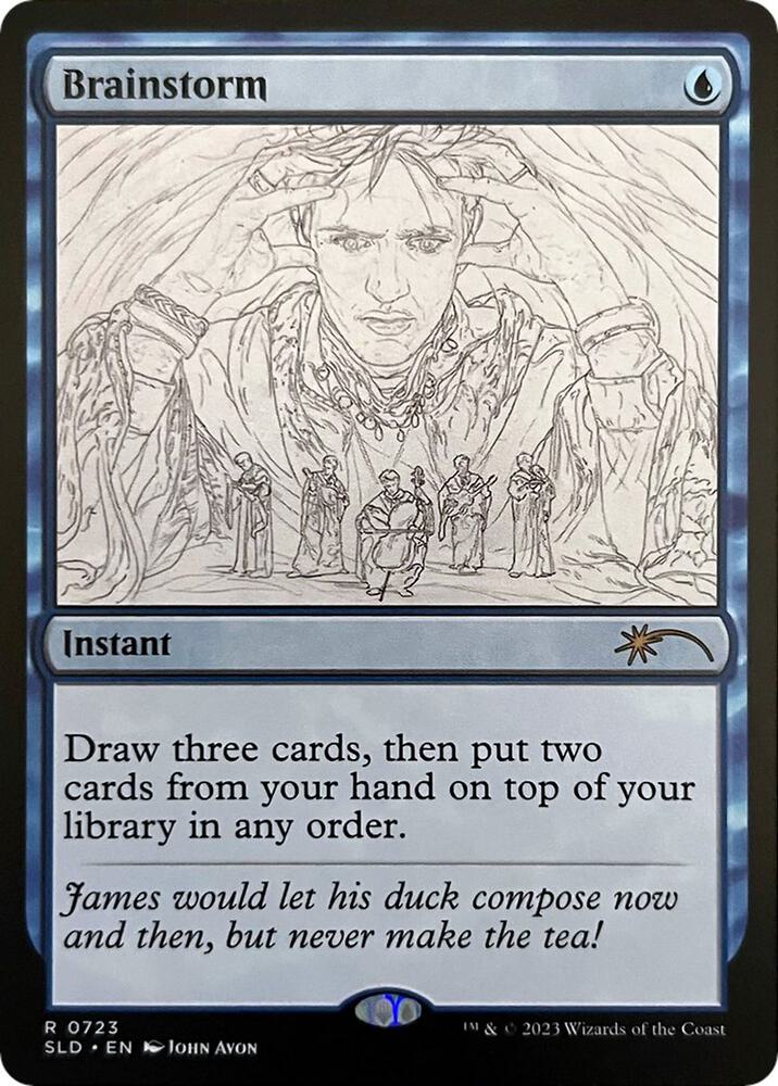 Brainstorm (Sketch Showcase) 723 card from Secret Lair Drop Series