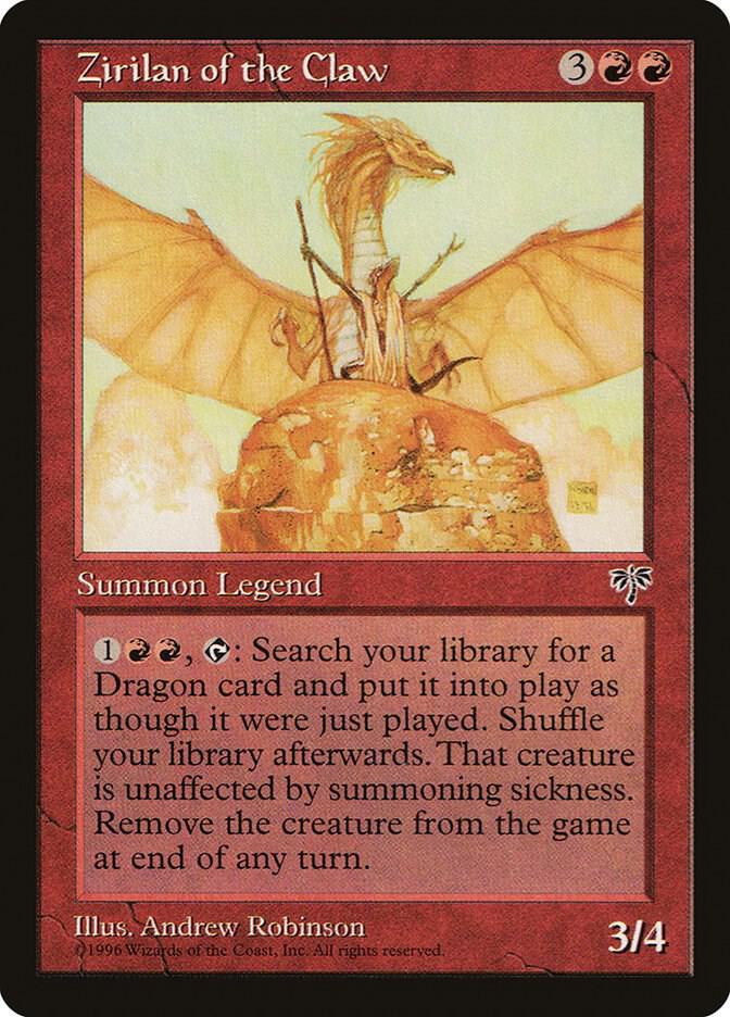 Zirilan of the Claw card from Mirage