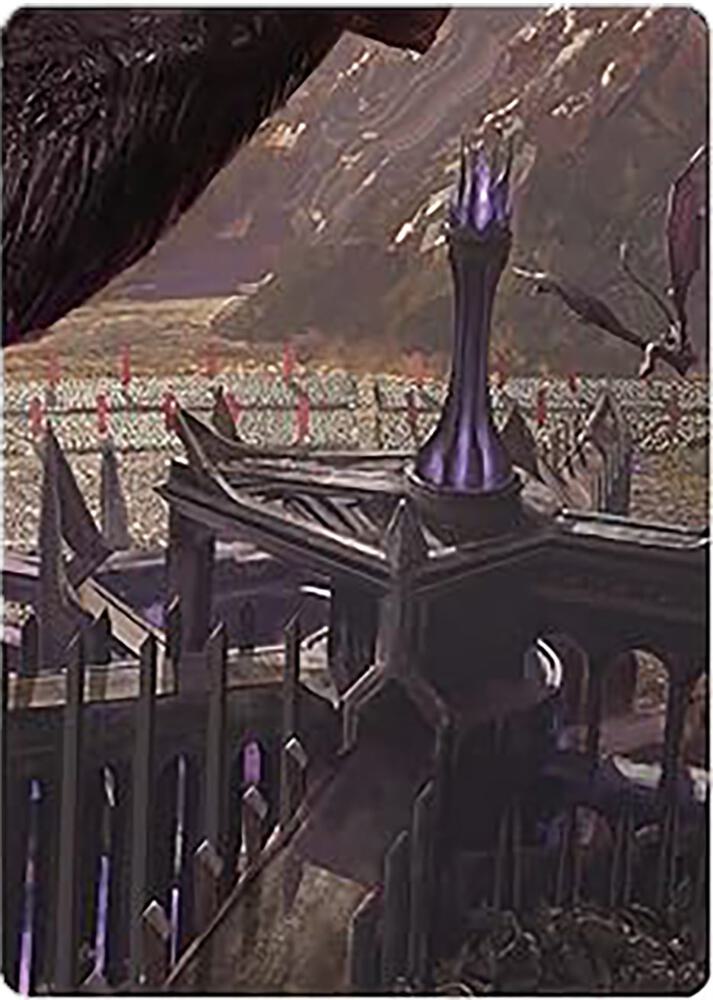 Minas Morgul, Dark Fortress Art Card 24 card from Art Series: Universes Beyond: The Lord of the Rings: Tales of Middle-earth