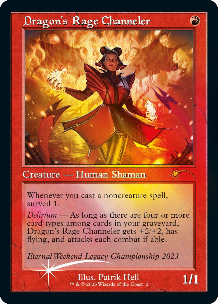 Dragon's Rage Channeler (Retro Frame) (Eternal Weekend 2023 Promo) 2 card from Unique and Miscellaneous Promos