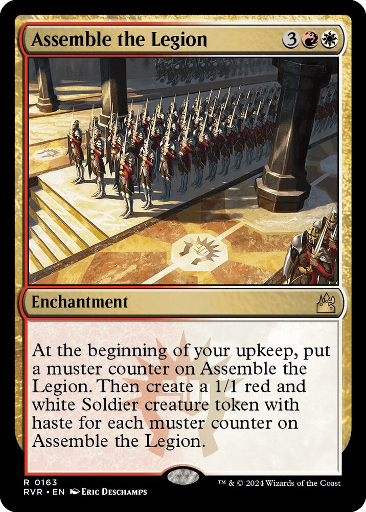 Assemble the Legion 163 card from Ravnica Remastered