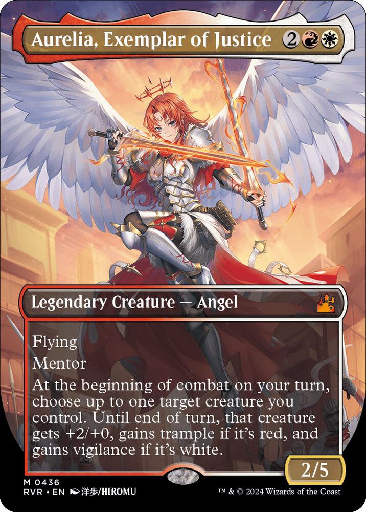 Aurelia, Exemplar of Justice (Anime Borderless) 436 card from Ravnica Remastered