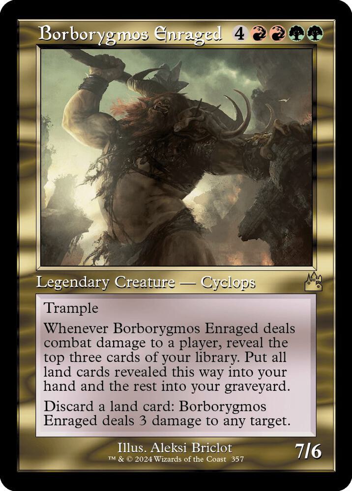 Borborygmos Enraged (Retro Frame) 357 card from Ravnica Remastered