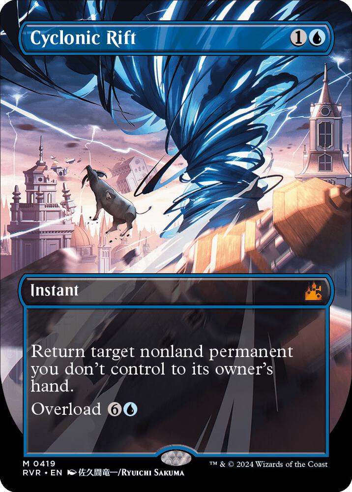 Cyclonic Rift (Anime Borderless) 419 card from Ravnica Remastered