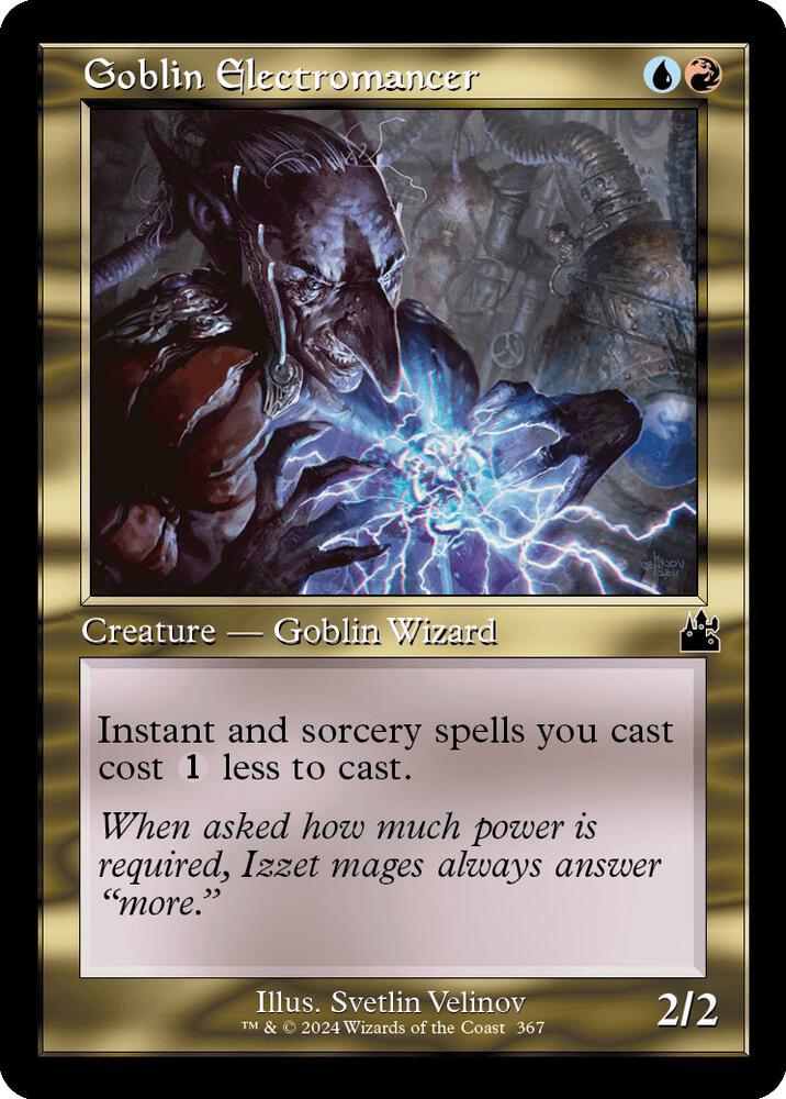Goblin Electromancer (Retro Frame) 367 card from Ravnica Remastered