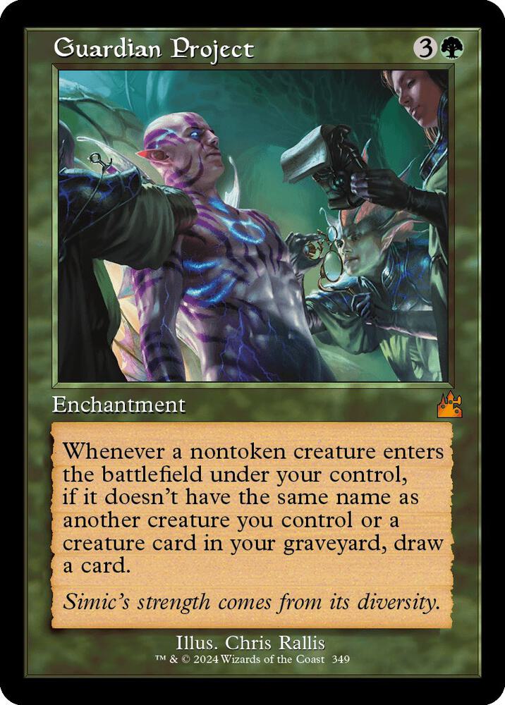 Guardian Project (Retro Frame) 349 card from Ravnica Remastered