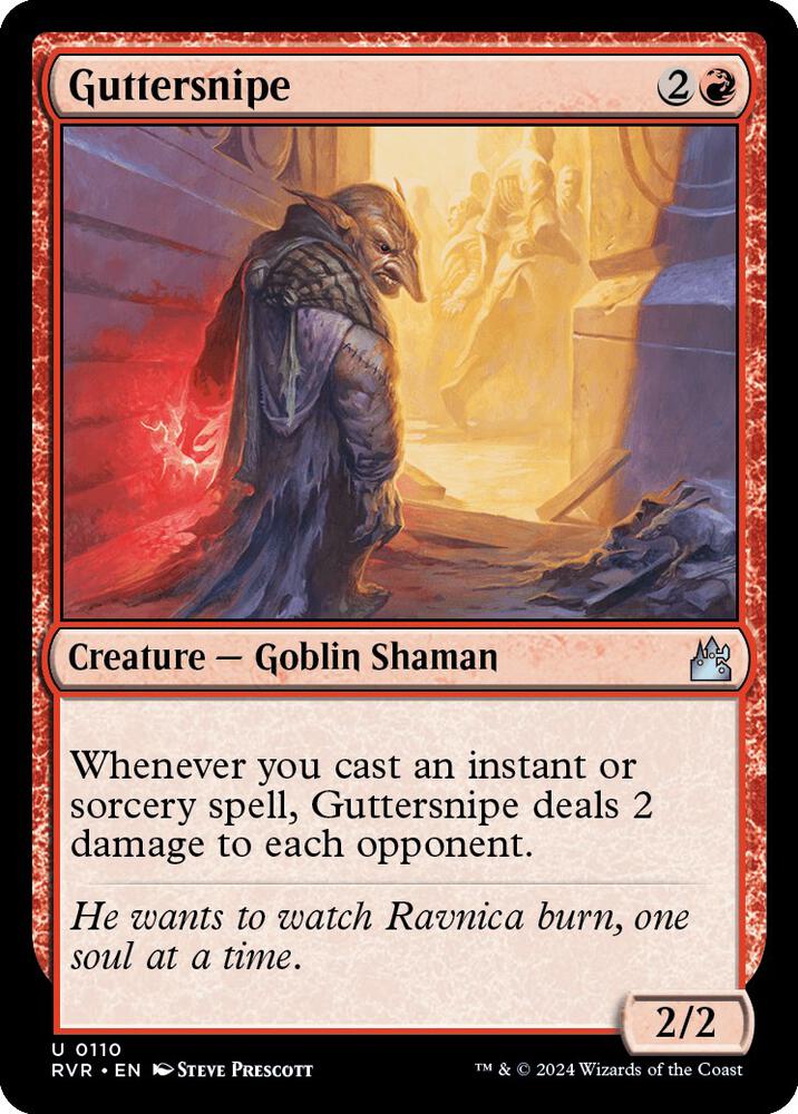 Guttersnipe 110 card from Ravnica Remastered